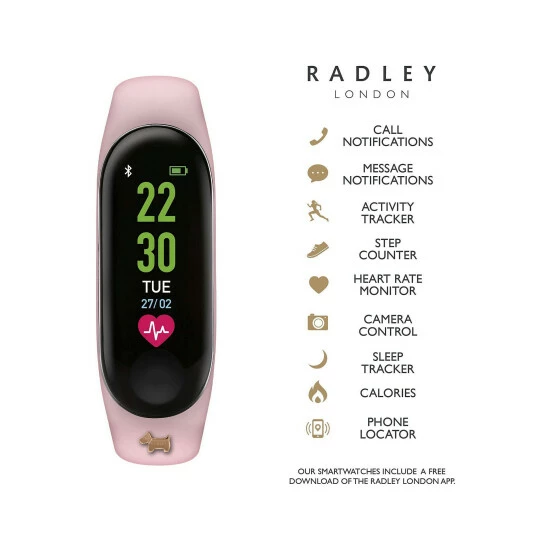 Radley Series 1 Activity Tracker Pink Smartwatch Women Pink Mix 4 Radley Series 1 Activity Tracker Pink Smartwatch Women Pink Mix - Image 2