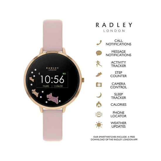 Radley Series 3 Activity Tracker Smartwatch Women Pink Mix 4 Radley Series 3 Activity Tracker Smartwatch Women Pink Mix - Image 2