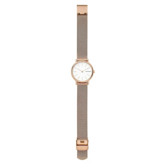 Skagen Signatur Classic Mesh Rose Gold Watch Women Gold Mix 3 Skagen Signatur Classic Mesh Rose Gold Watch Women Gold Mix