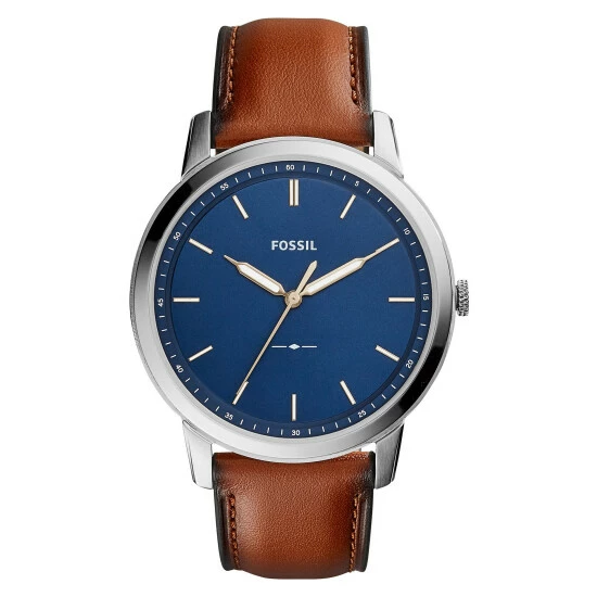 Fossil Minimalist Fashion Analogue Quartz Brown Leather Watch Men Brown Mix 5 Fossil Minimalist Fashion Analogue Quartz Brown Leather Watch Men Brown Mix - Image 3