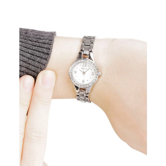 Sekonda Crystal Stone Watch Women Silver 7 Sekonda Crystal Stone Watch Women Silver - Image 5