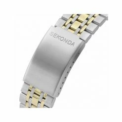 Sekonda 1667 Two Tone Stainless Steel Watch Men Blue