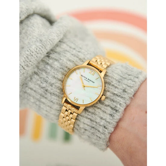 Olivia Burton Mother Of Pearl Rose Gold Watch Women Gold Mix 4 Olivia Burton Mother Of Pearl Rose Gold Watch Women Gold Mix - Image 2