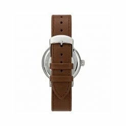 Timex Snoopy™ Brown Leather Watch Men White