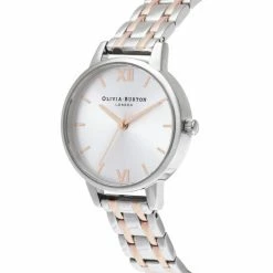 Olivia Burton Silver & Rose Gold Watch Women Silver Mix