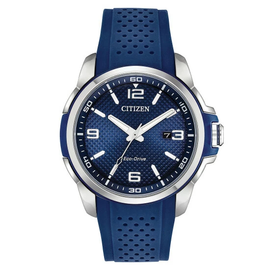 Citizen Sports Blue Rubber Strap Watch Men Blue Mix 5 Citizen Sports Blue Rubber Strap Watch Men Blue Mix - Image 3