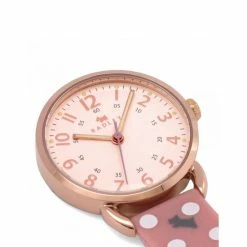 Radley Dog Print Nurses Fob Leather Watch Women Pink Mix