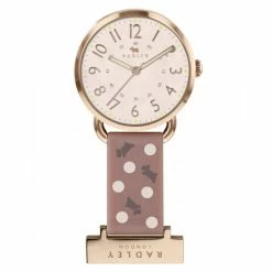 Radley Dog Print Nurses Fob Leather Watch Women Pink Mix -Casio Shop unnamed file 688