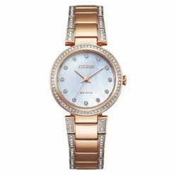 Citizen Eco-Drive Rose Gold Plated Watch Women Gold Mix -Casio Shop unnamed file 724