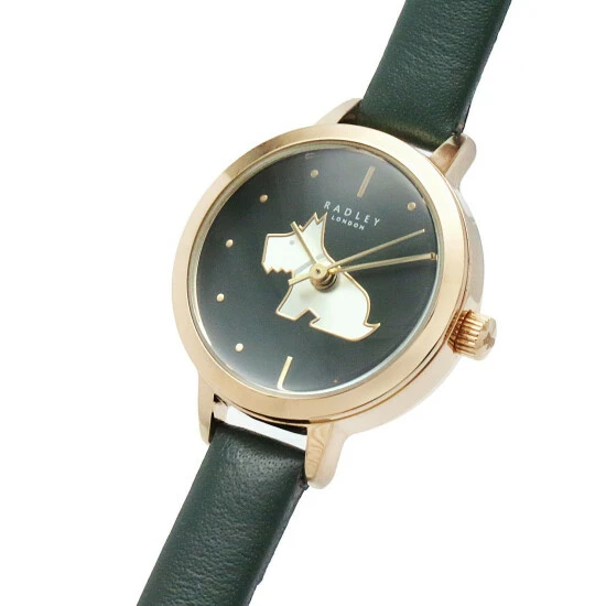 Radley Dark Green Leather Analogue Quartz Watch Women Dark Green Mix 4 Radley Dark Green Leather Analogue Quartz Watch Women Dark Green Mix - Image 2