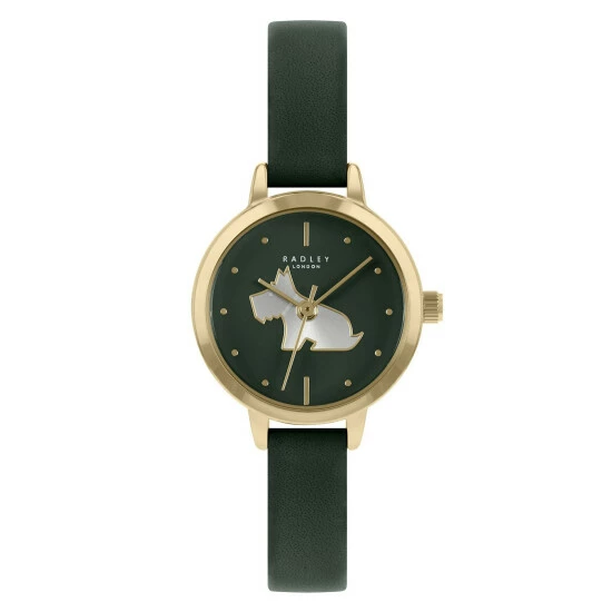 Radley Dark Green Leather Analogue Quartz Watch Women Dark Green Mix 5 Radley Dark Green Leather Analogue Quartz Watch Women Dark Green Mix - Image 3