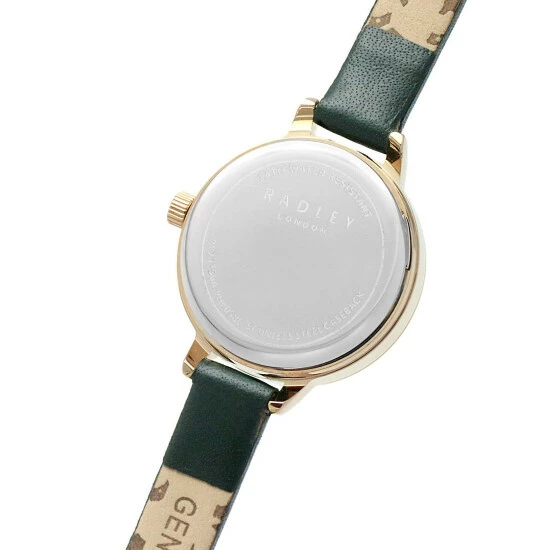 Radley Dark Green Leather Analogue Quartz Watch Women Dark Green Mix 6 Radley Dark Green Leather Analogue Quartz Watch Women Dark Green Mix - Image 4