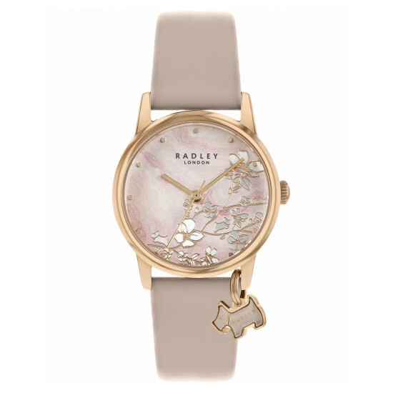 Radley Botanical Floral Leather Analogue Quartz Watch Women Pink Mix 5 Radley Botanical Floral Leather Analogue Quartz Watch Women Pink Mix - Image 3