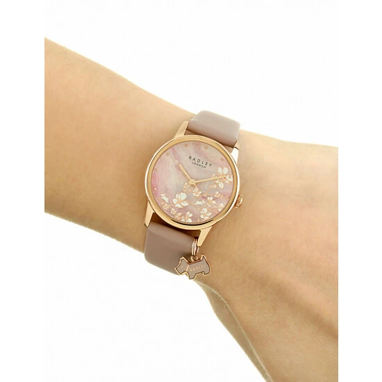 Radley Botanical Floral Leather Analogue Quartz Watch Women Pink Mix 7 Radley Botanical Floral Leather Analogue Quartz Watch Women Pink Mix - Image 5