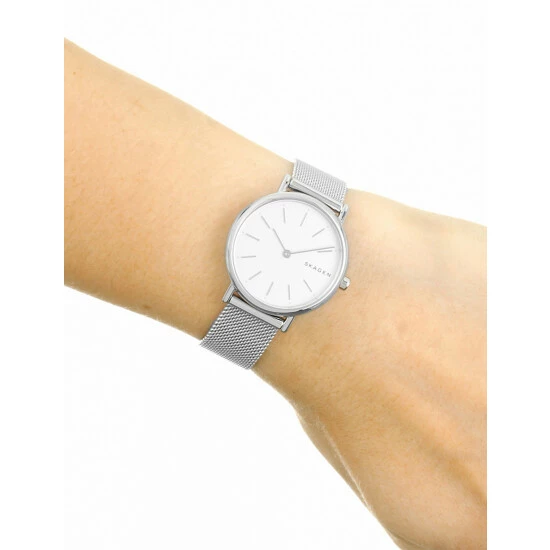 Skagen Signatur Classic Mesh Bracelet Watch Women Silver 8 Skagen Signatur Classic Mesh Bracelet Watch Women Silver - Image 6