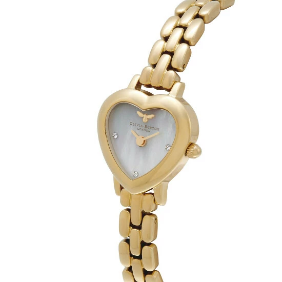Olivia Burton Mini Heart Gold Quartz Watch Women 3 Olivia Burton Mini Heart Gold Quartz Watch Women