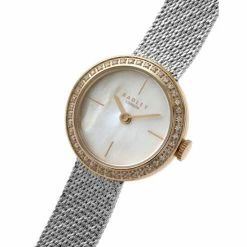 Radley Mesh Stainless Steel Analogue Quartz Watch Women Silver Mix