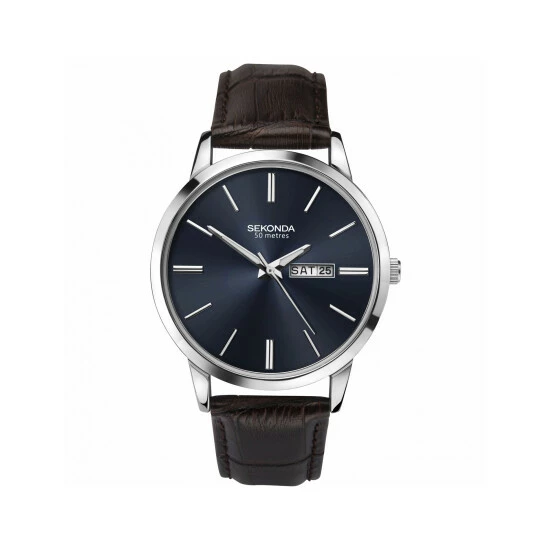 Sekonda 1662 Leather Watch Men Navy 10 Sekonda 1662 Leather Watch Men Navy - Image 8