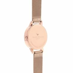 Olivia Burton Rose Gold Mesh Quartz Watch Women Golden Rose -Casio Shop unnamed file 852