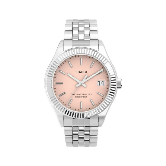 Timex Waterbury Legacy Stainless Steel Watch Women Pink 5 Timex Waterbury Legacy Stainless Steel Watch Women Pink - Image 3