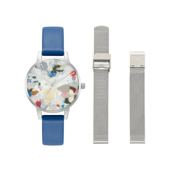 Olivia Burton Pop Art Quartz Watch Gift Set Women Blue 11 Olivia Burton Pop Art Quartz Watch Gift Set Women Blue - Image 9