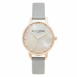 Olivia Burton Mother Of Pearl Grey Leather Quartz Watch Women Golden Rose 9 Olivia Burton Mother Of Pearl Grey Leather Quartz Watch Women Golden Rose -Casio Shop unnamed file 884