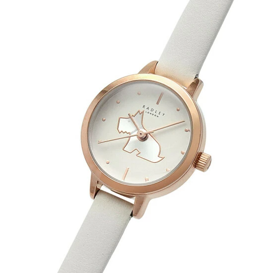 Radley Dog Leather Analogue Quartz Watch Women Light Beige Mix 4 Radley Dog Leather Analogue Quartz Watch Women Light Beige Mix - Image 2