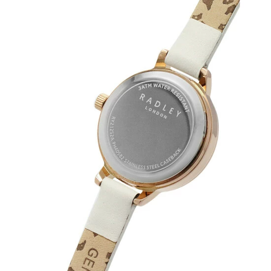 Radley Dog Leather Analogue Quartz Watch Women Light Beige Mix 6 Radley Dog Leather Analogue Quartz Watch Women Light Beige Mix - Image 4
