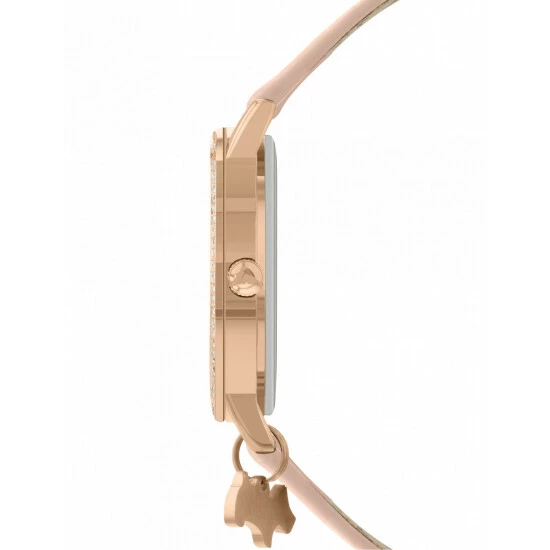 Radley Scottie Dog Charm Pink Leather Watch Women Pink Mix 4 Radley Scottie Dog Charm Pink Leather Watch Women Pink Mix - Image 2