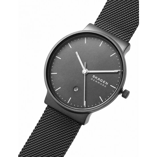 Skagen Anchor Grey Stainless Steel Bracelet Quartz Watch Men Grey Mix 9 Skagen Anchor Grey Stainless Steel Bracelet Quartz Watch Men Grey Mix - Image 7