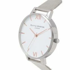 Olivia Burton Big Dial Silver Quartz Watch Women Silver Mix