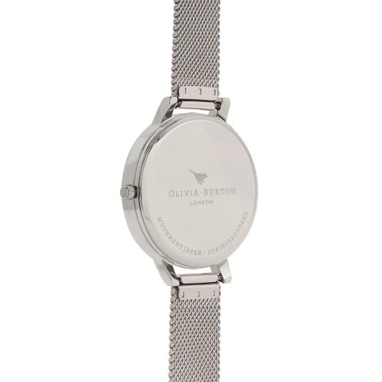Olivia Burton Big Dial Silver Quartz Watch Women Silver Mix 4 Olivia Burton Big Dial Silver Quartz Watch Women Silver Mix - Image 2